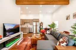 Vaulted Den | Chic 1BR w/Fireplace, Downtown Sheridan, WY - NEW - Standing Desk, Stocked, Pets Invited!