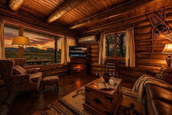 Clear Creek Crossing | Mountain Cabin on the Creek with Private Bridge Entry, BLM Land, Stargazing Deck + Separate Garage Apartment | Buffalo Wyoming Near Bighorn Mountains
